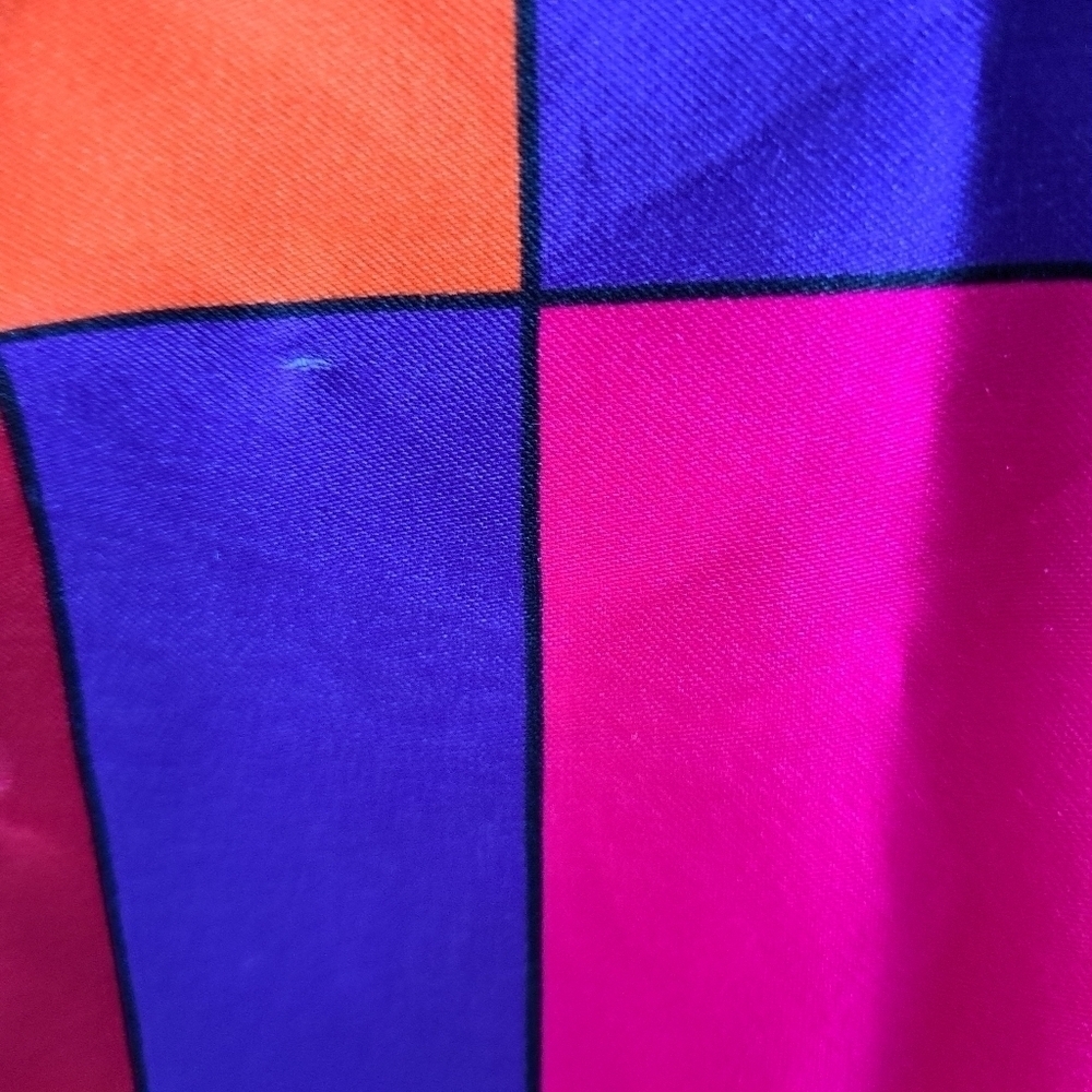 Colorful Window Pane Look Color Block Scarf - Picture 12 of 14